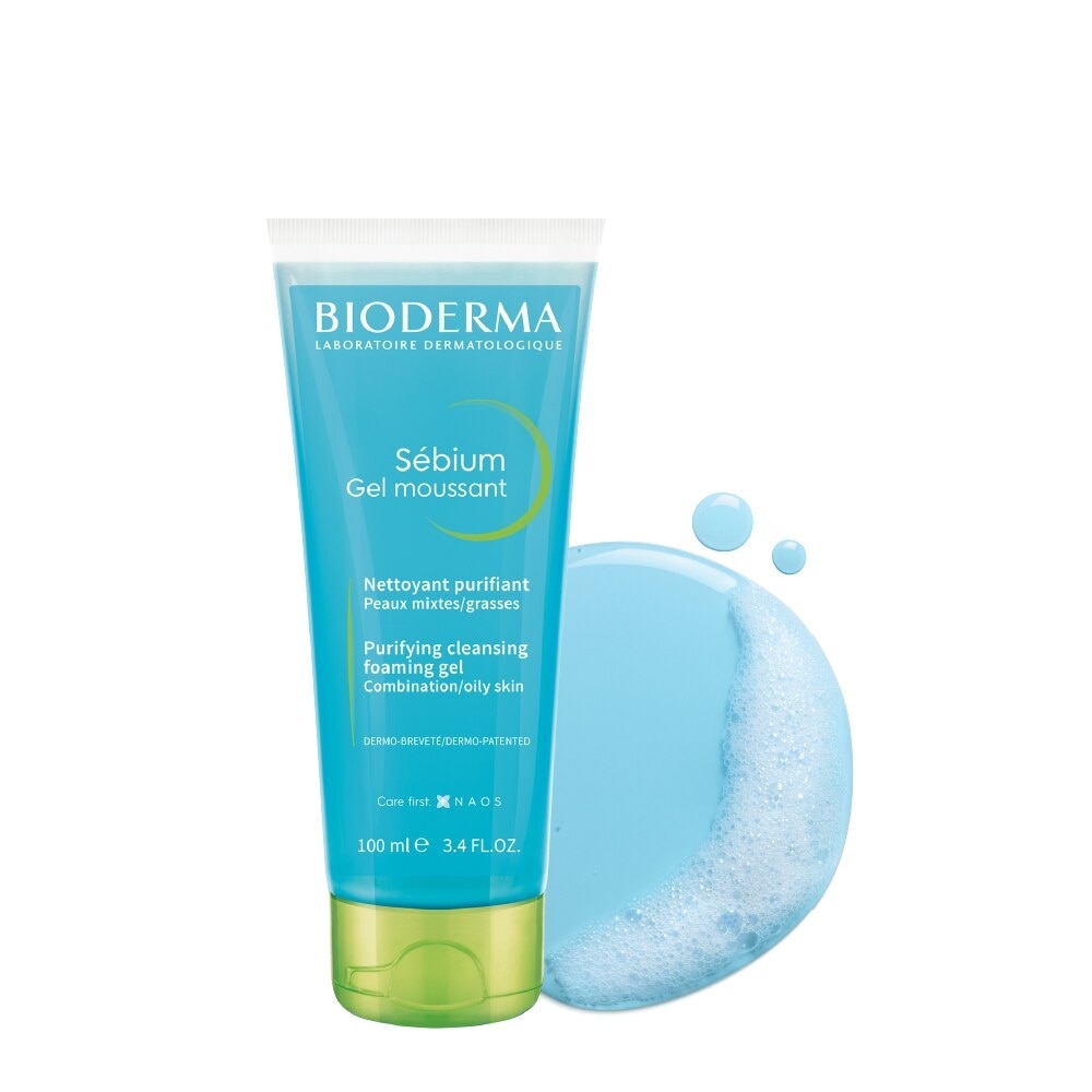 Gel Rửa Mặt Bioderma Sébium Moussant Tạo Bọt Dành Cho Da Hỗn Hợp Và Da Dầu 100ml