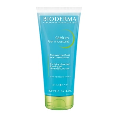 BIODERMA Gel Rửa Mặt Bioderma Sébium Moussant Tạo Bọt Dành Cho Da Hỗn Hợp Và Da Dầu 200ml