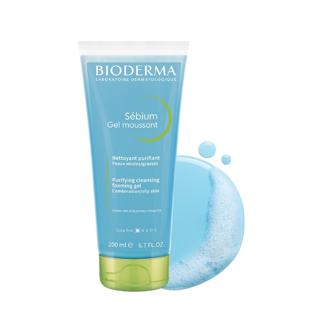 Gel Rửa Mặt Bioderma Sébium Moussant Tạo Bọt Dành Cho Da Hỗn Hợp Và Da Dầu 200ml