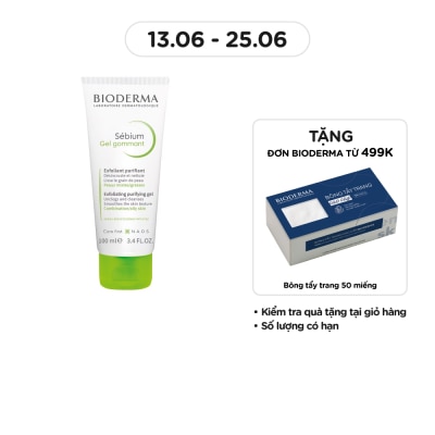 BIODERMA Gel Làm Sạch Và Loại Bỏ Tế Bào Chết Bioderma Sébium Gommant 100ml