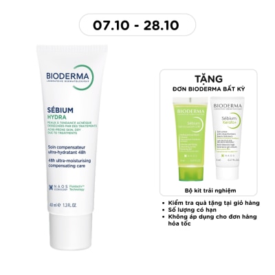 BIODERMA Kem Dưỡng Bioderma Sébium Hydra Nuôi Dưỡng, Làm Dịu Và Hỗ Trợ Phục hồi Cho Da Mụn 40ml image