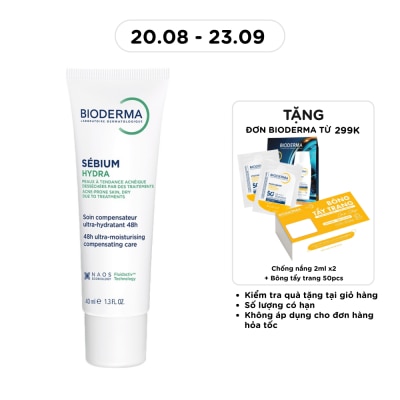 BIODERMA - Kem Dưỡng Bioderma Sébium Hydra Nuôi Dưỡng, Làm Dịu Và Hỗ Trợ Phục hồi Cho Da Mụn 40ml image