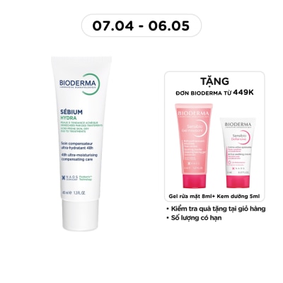 BIODERMA - Kem Dưỡng Bioderma Sébium Hydra Nuôi Dưỡng, Làm Dịu Và Hỗ Trợ Phục hồi Cho Da Mụn 40ml