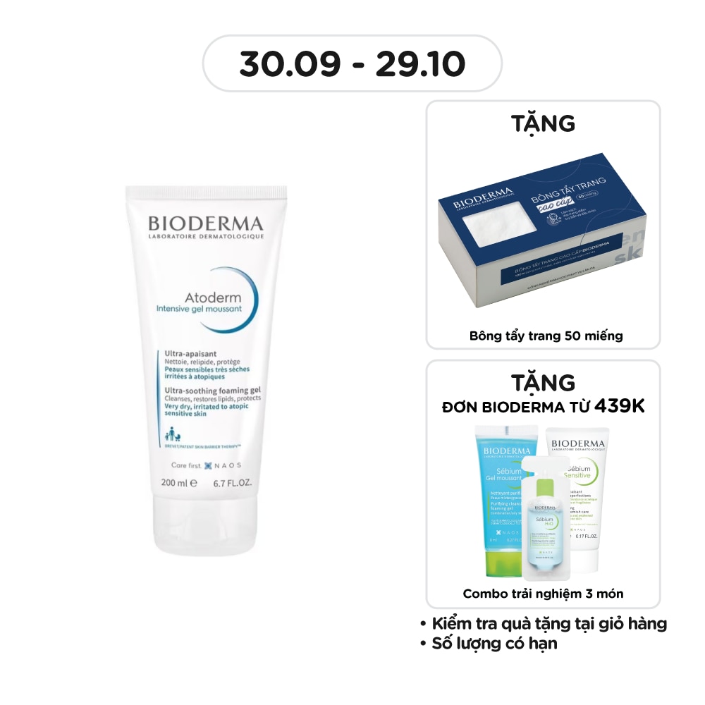 Atoderm Intensive Gel Moussant 200ml