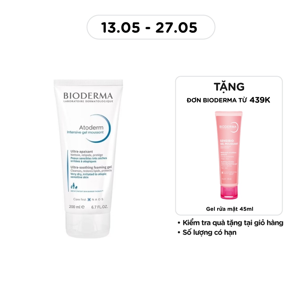 Atoderm Intensive Gel Moussant 200ml