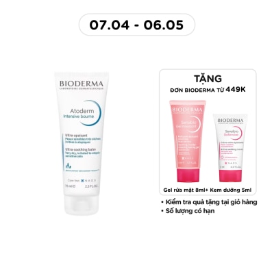 BIODERMA - Kem Làm Dịu Da Bioderma Atoderm Intensive Baume Dành Cho Da Rất Khô Hoặc Da Nhạy Cảm 75ml
