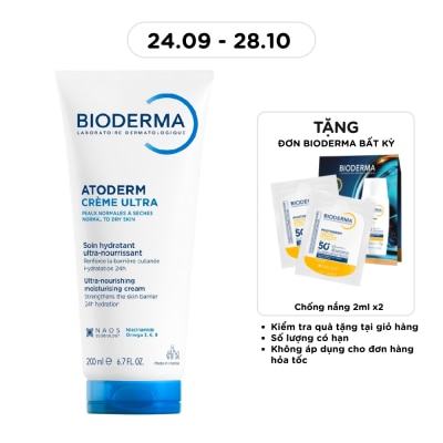 BIODERMA Kem Dưỡng Ẩm Bioderma Cho Da Thường, Da Khô Nhạy Cảm Atoderm Crème Ultra 200ml image