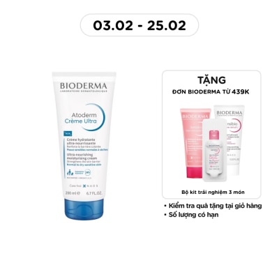 BIODERMA Kem Dưỡng Ẩm Bioderma Cho Da Thường, Da Khô Nhạy Cảm Atoderm Crème Ultra - 200ml