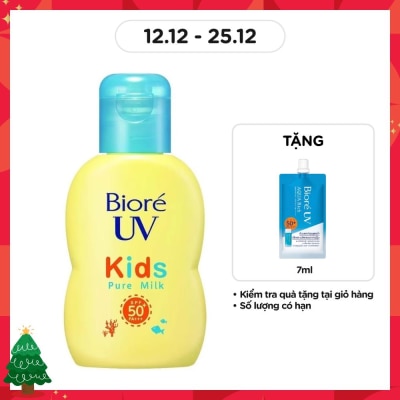 BIORE Sữa Chống Nắng Biore UV Kids Pure Milk Dịu Nhẹ Cho Trẻ Em SPF50+ PA+++ 70ml