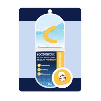 FOODAHOLIC Mặt Nạ Foodaholic Derma Brightening Mask With Vitamin C Dưỡng Sáng 23g image