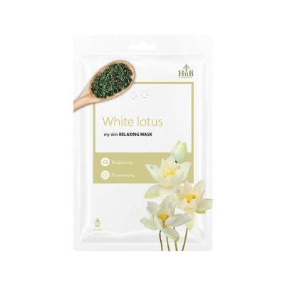 HNB Mặt Nạ HNB My Skin Relaxing Mask White Lotus Dưỡng Da Chiết Xuất Hoa Sen Trắng 21ml/21g