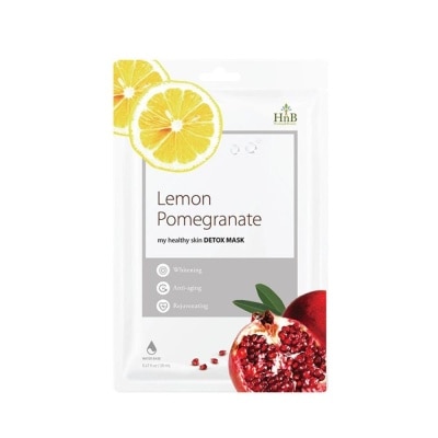 HNB MặtNạ HNB My Healthy Skin Detox Lemonade&Pomegranate Dưỡng Da Chiết Xuất Lựu Đỏ & Chanh Tây 21ml/21g