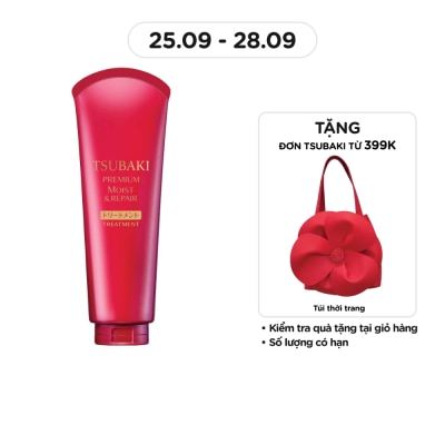 TSUBAKI Kem Xả Tsubaki Premium Moist Treatment Dưỡng Tóc Bóng Mượt 180g