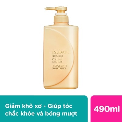 TSUBAKI Dầu Xả Tsubaki Premium Repair Conditioner Phục Hồi Hư Tổn 490ml