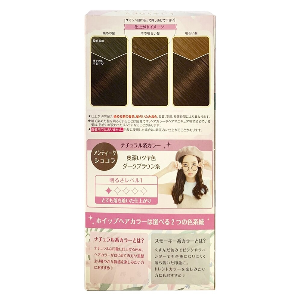 Kem Nhuộm Tóc Tạo Bọt Beautylabo Whip Hair Color 125ml .# Antique Chocolat Nâu Chocolate