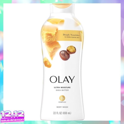 OLAY Sữa Tắm Olay Ultra Moisture Shea Butter Lock-in-Moisture Bơ Hạt Mỡ Dưỡng Ẩm 650ml