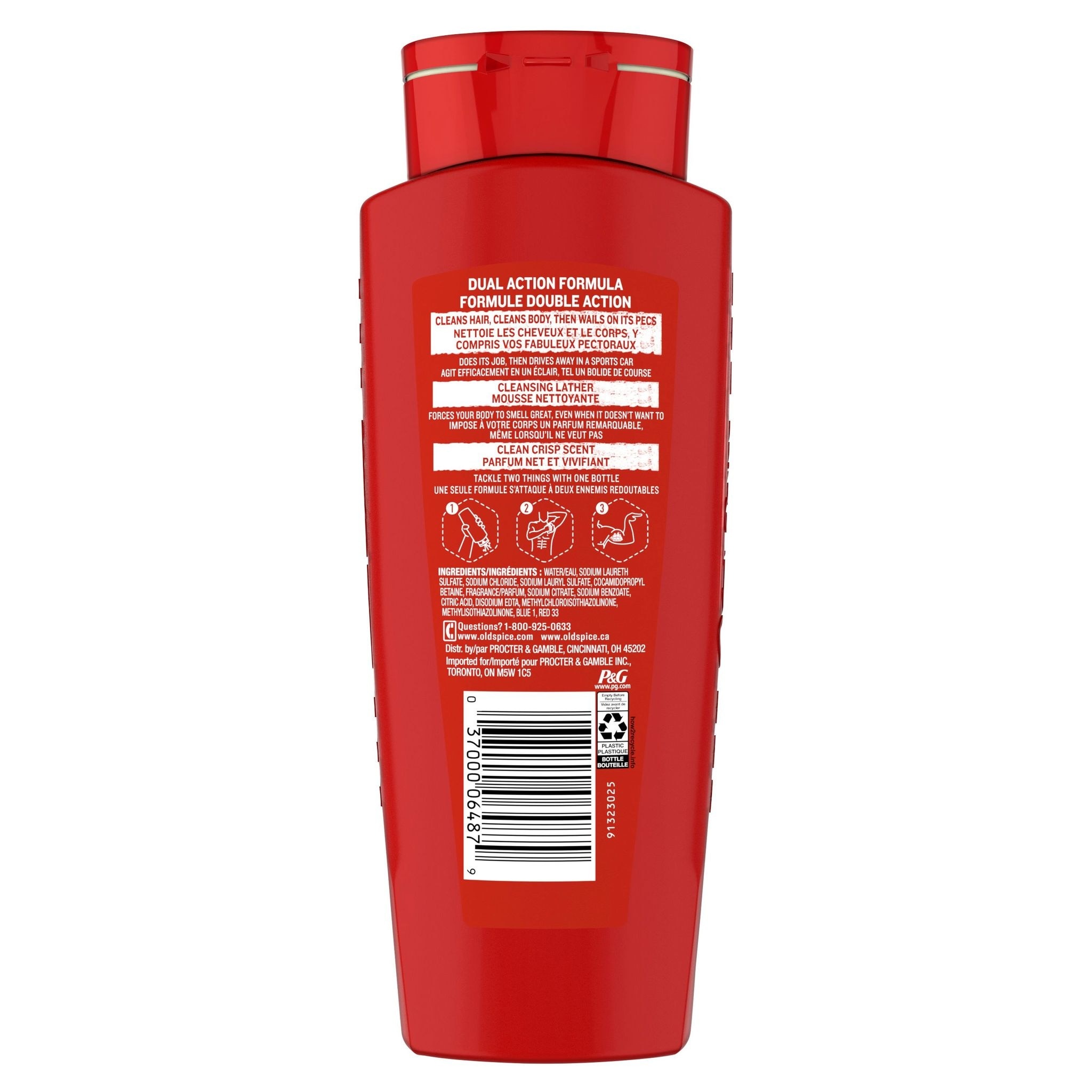 Dầu Gội Và Sữa Tắm Old Spice High Endurance Crisp Scent 2in1 532ml