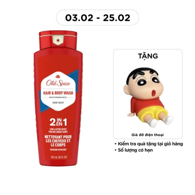 OLD SPICE Dầu Gội Và Sữa Tắm Old Spice High Endurance Crisp Scent 2in1 532ml