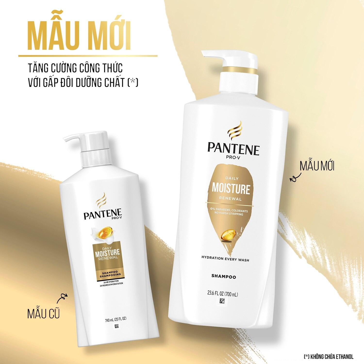 Dầu Gội Pantene Daily Moisture Renewal 24Hr Hydration 700ml