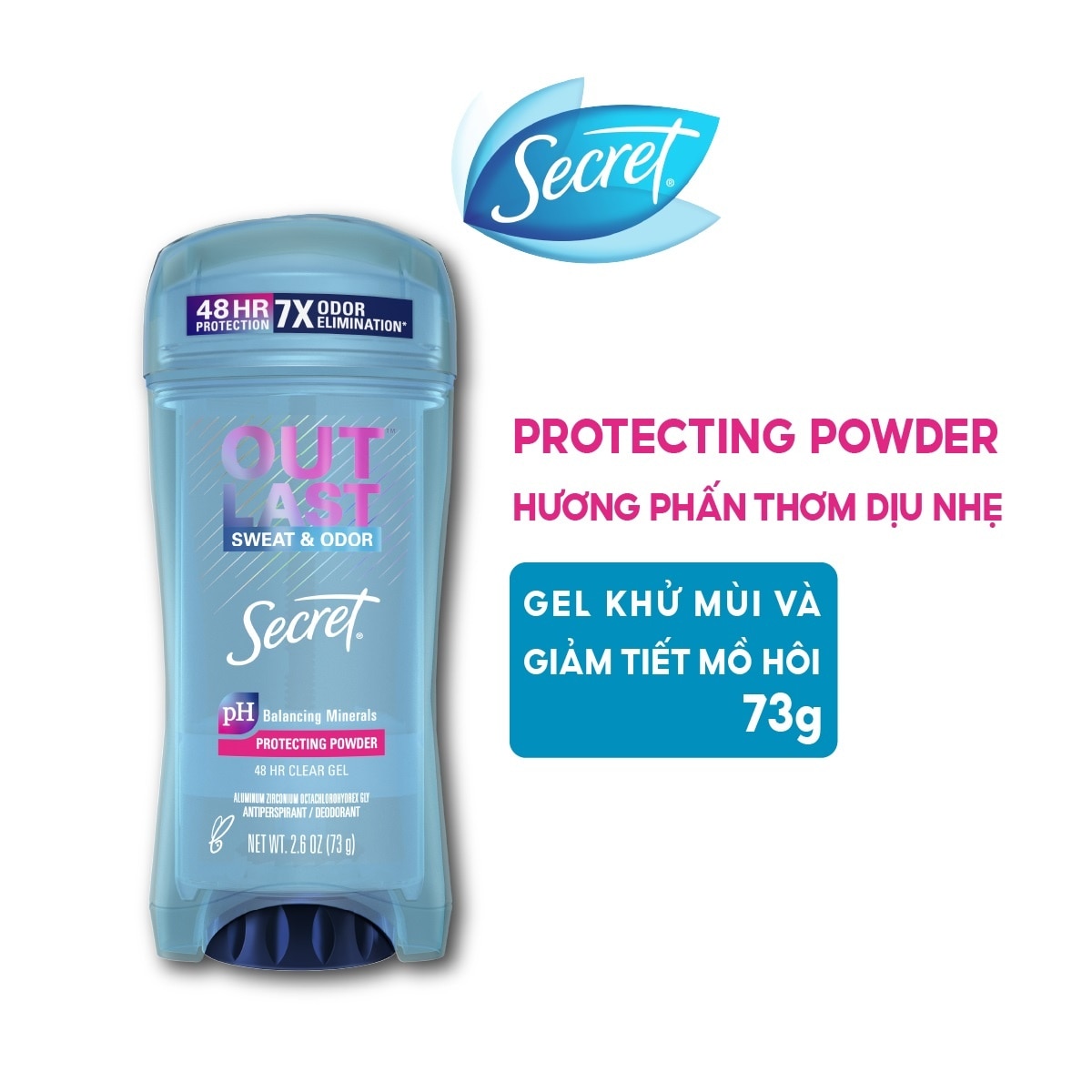 Gel Khử Mùi Secret Outlast Protecting Powder Dành Cho Nữ 73g