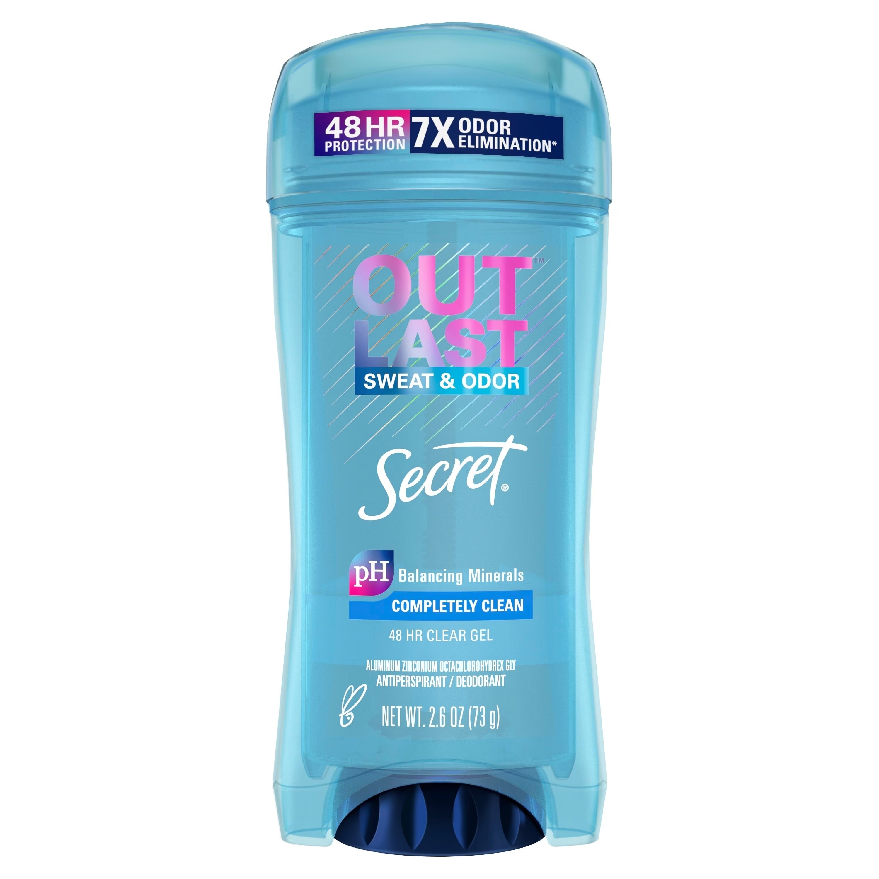 Deodorant Outlast Sweat & Odor Completely Clean 48Hr Clear Gel 73g