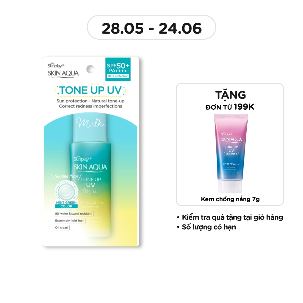 Skin Aqua Tone Up UV Milk SPF50+ PA++++ Pure & Radiant Skin 50g