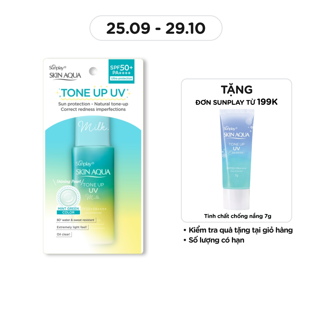 Skin Aqua Tone Up UV Milk SPF50+ PA++++ Pure & Radiant Skin 50g