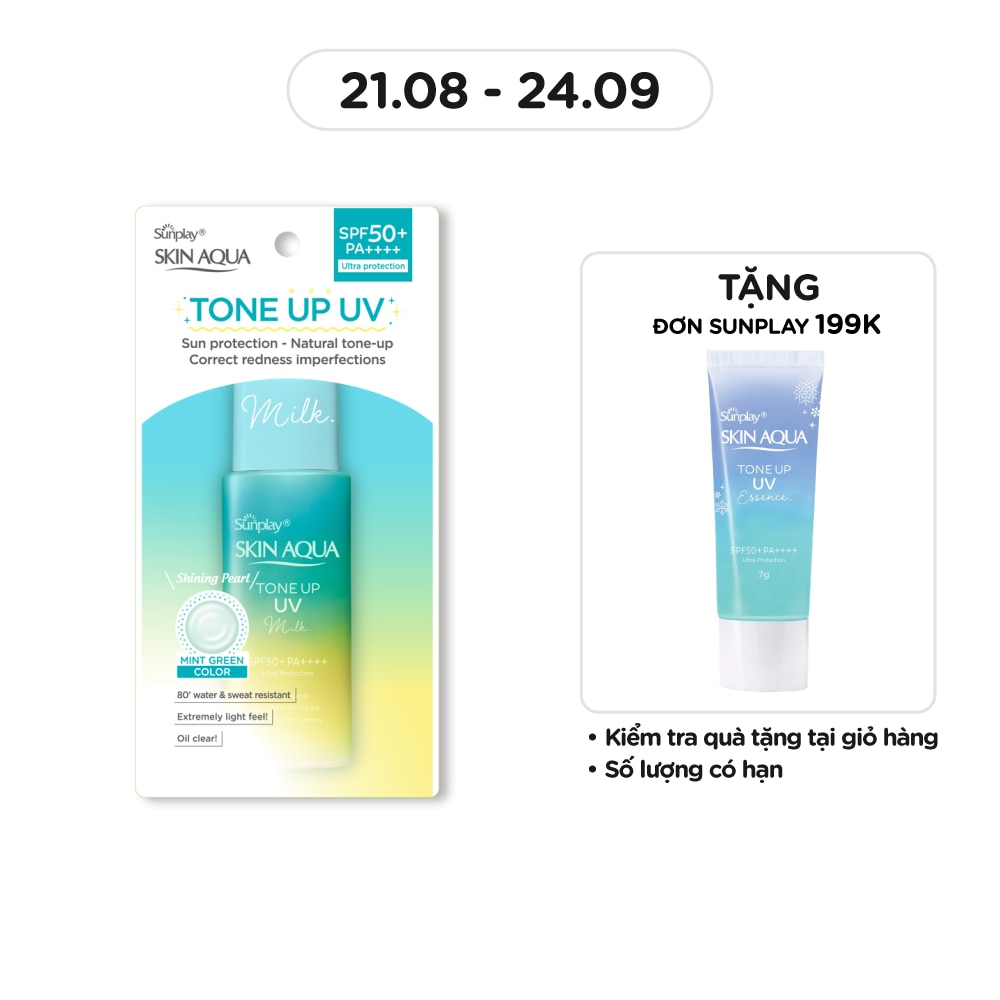 Skin Aqua Tone Up UV Milk SPF50+ PA++++ Pure & Radiant Skin 50g