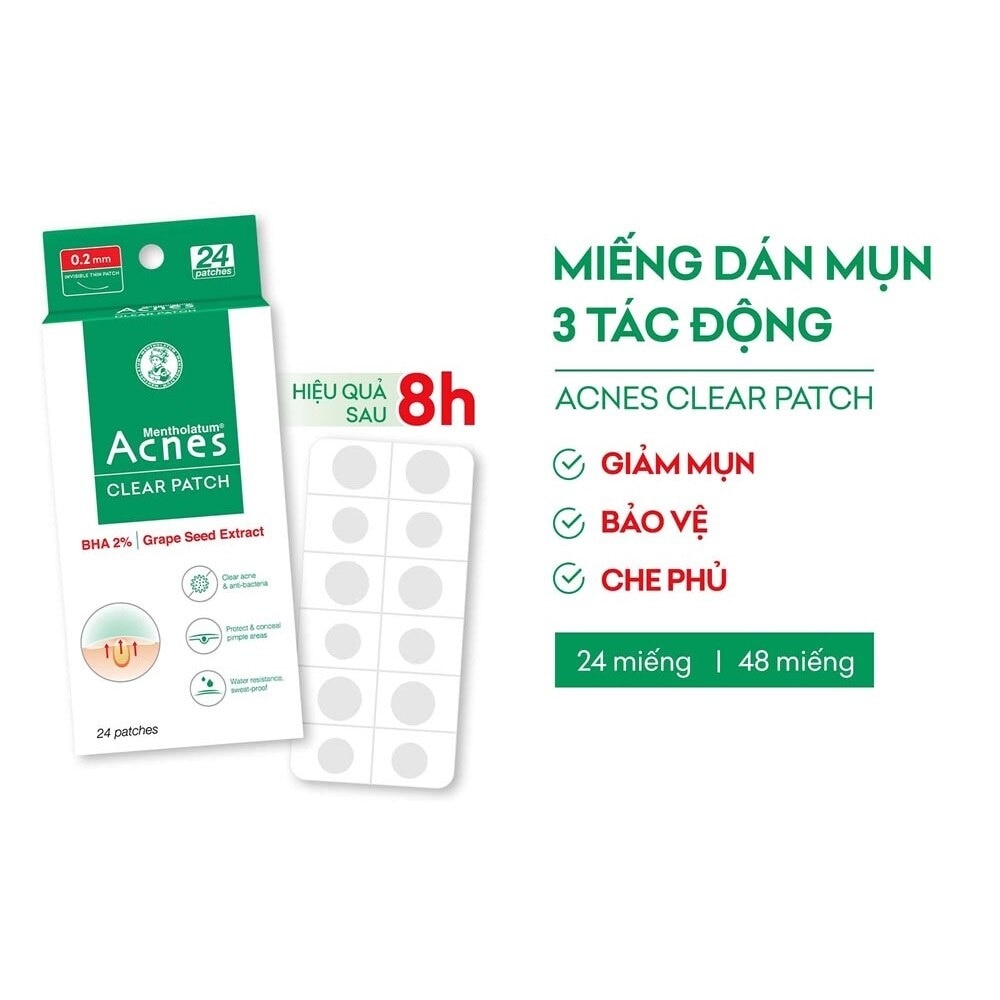 Clear Patch Clear Acne & Anti-Bacteria 24pcs