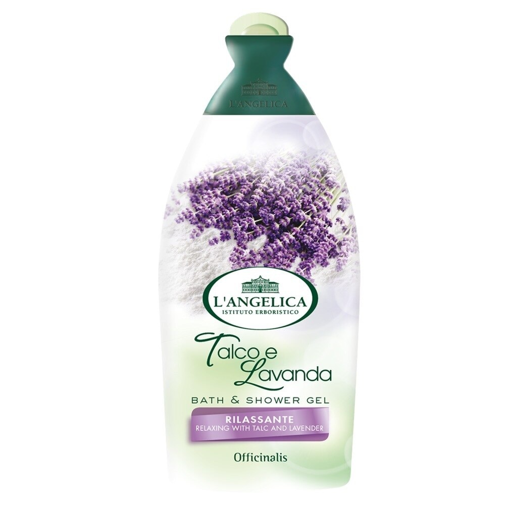 L'Angelica Bath & Shower Gel Relaxing With Talc & Lavander 500ml