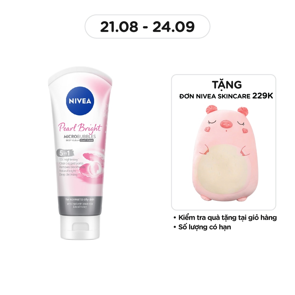 Facial Clay Foam Pearl White Micro Bubbles Deep Clean 100g