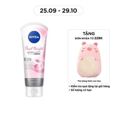 NIVEA Facial Clay Foam Pearl White Micro Bubbles Deep Clean 100g