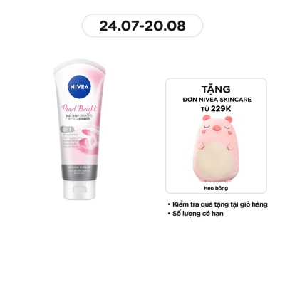 NIVEA Facial Clay Foam Pearl White Micro Bubbles Deep Clean 100g