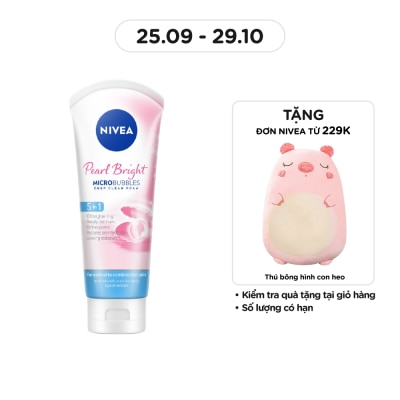 NIVEA Facial Foam Pearl White Micro Bubbles Deep Clean 100g