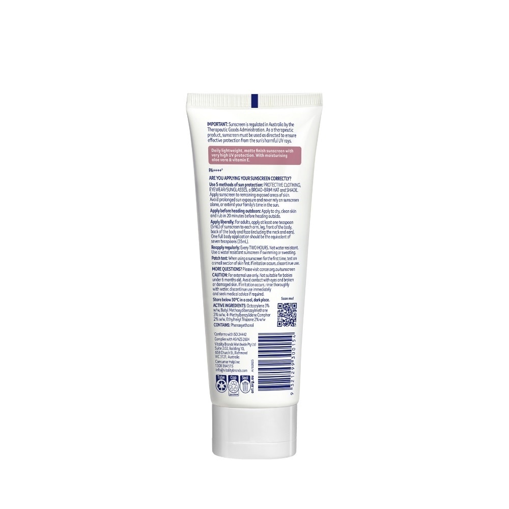 Kem Chống Nắng Cancer Council Face Day Moisturizer Dưỡng Ẩm Dành Cho Da Mặt SPF50+ UVA-UVB 75ml