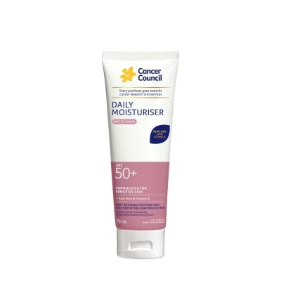 CANCER COUNCIL Kem Chống Nắng Cancer Council Face Day Moisturizer Dưỡng Ẩm Dành Cho Da Mặt SPF50+ UVA-UVB 75ml