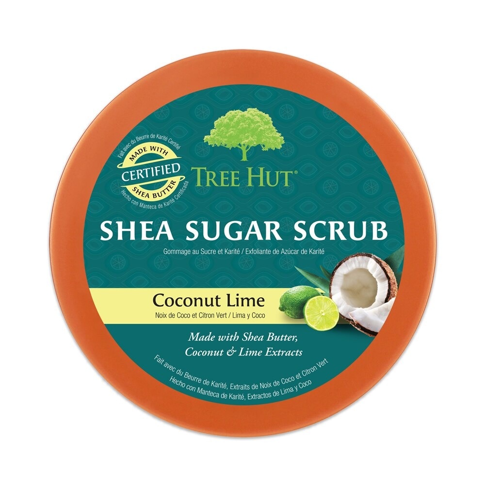 Tẩy Tế Bào Chết Cơ Thể Tree Hut Shea Sugar Scrub Coconut Lime Trẻ Hóa Da Và Se Lỗ Chân Lông 510g