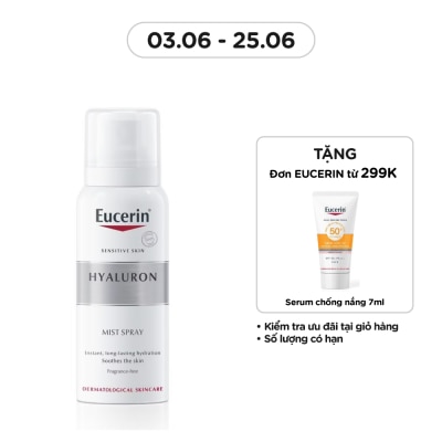 EUCERIN Xịt Dưỡng Ẩm Eucerin Làm Giảm Nếp Nhăn Hyaluron Mist Spray 50ml