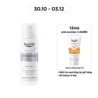 EUCERIN Xịt Dưỡng Ẩm Eucerin Làm Giảm Nếp Nhăn Hyaluron Mist Spray 50ml