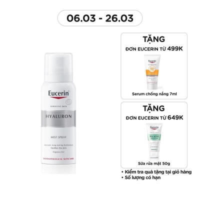 EUCERIN Xịt Dưỡng Ẩm Eucerin Làm Giảm Nếp Nhăn Hyaluron Mist Spray 50ml