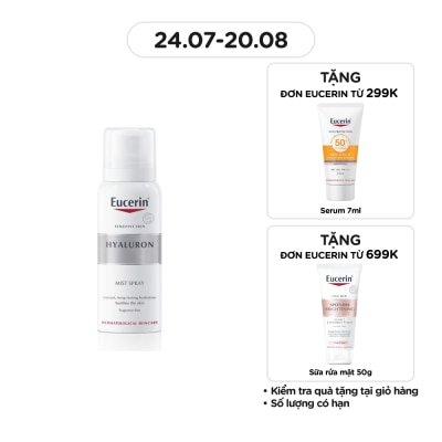 EUCERIN Xịt Dưỡng Ẩm Eucerin Làm Giảm Nếp Nhăn Hyaluron Mist Spray 50ml