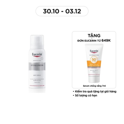 EUCERIN Xịt Dưỡng Ẩm Eucerin Làm Giảm Nếp Nhăn Hyaluron Mist Spray 50ml