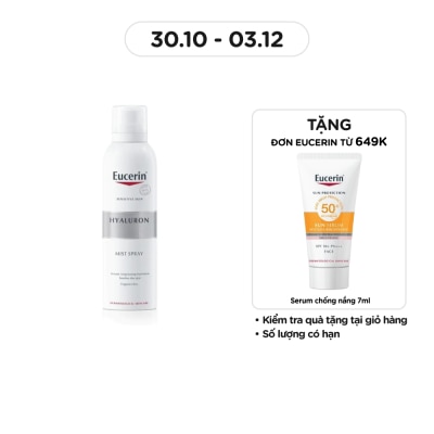 EUCERIN Xịt Dưỡng Ẩm Eucerin Làm Giảm Nếp Nhăn Hyaluron Mist Spray 150ml