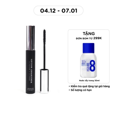 BOM Mascara Bom Wonderproof Long& Curl Dài Cong Mi Cỡ C 8g .#01 Super Black