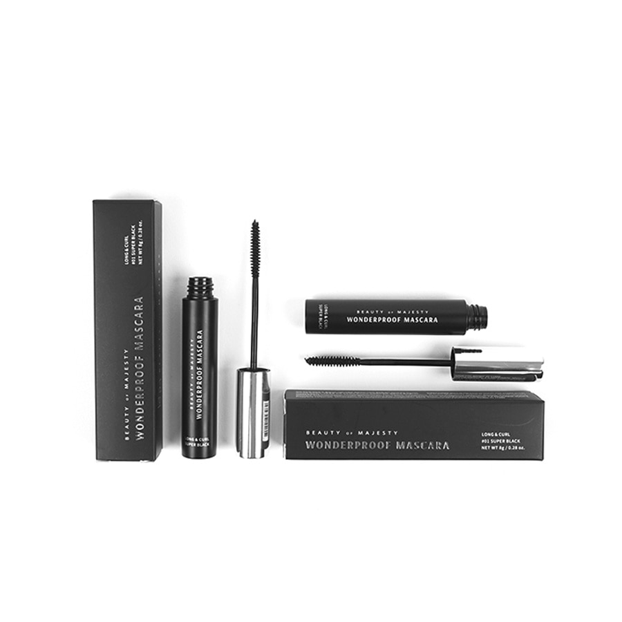 Mascara Bom Wonderproof Long& Curl Dài Cong Mi Cỡ C 8g .#01 Super Black