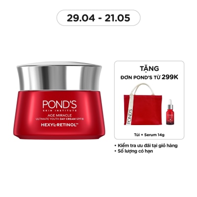 POND'S Kem Dưỡng Da Pond'S Age Miracle Day Cream Chống Lão Hóa SPF18 45g