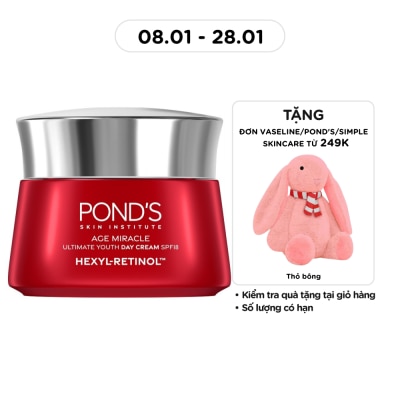 POND'S Kem Dưỡng Da Pond'S Age Miracle Day Cream Chống Lão Hóa SPF18 45g