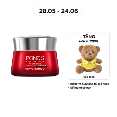 POND'S - Kem Dưỡng Da Pond'S Age Miracle Night Cream Chống Lão Hóa Ban Đêm 45g