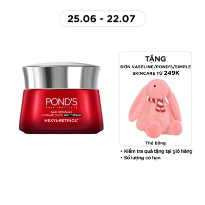 POND'S - Kem Dưỡng Da Pond'S Age Miracle Night Cream Chống Lão Hóa Ban Đêm 45g