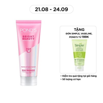 POND'S Sữa Rửa Mặt Pond'S White Beauty Spot-less Glow Làm Sáng Da 100g